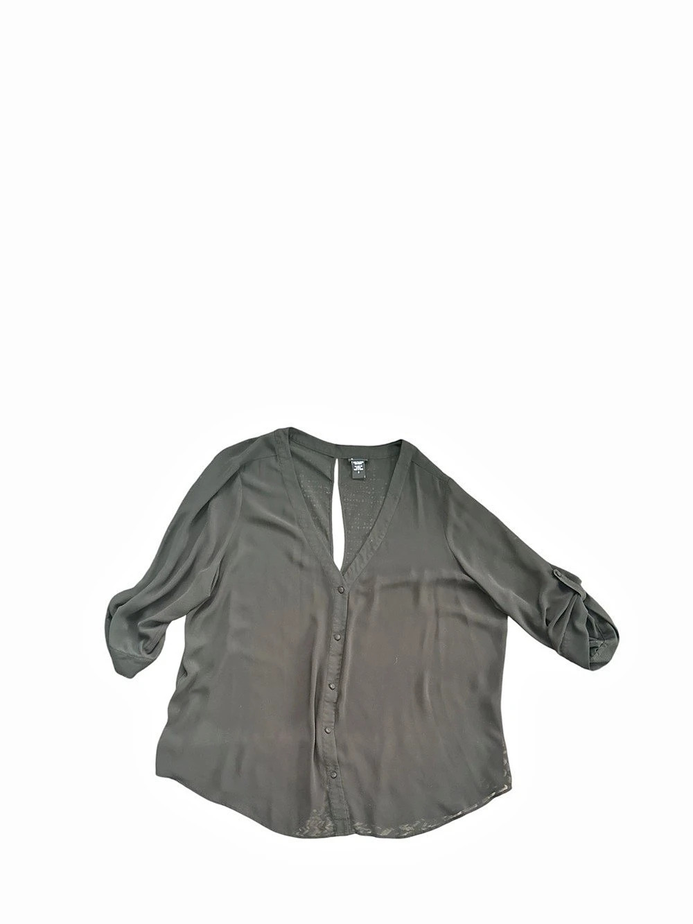 TORRID Button back Blouse in Black Size 3